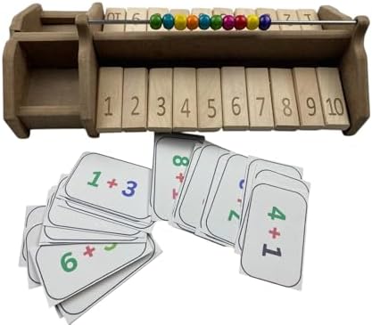 Alternative view of SmartMath Abacus Game Set – 2 Kişilik Ahşap Matematik Oyunu | Abaküs ile Sayı Öğrenme & Toplama Kartları | Eğitici STEM Seti | Çocuklar için Yılbaşı Hediyelik Zeka Oyunu