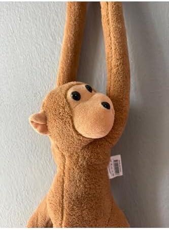 Atakids Sarılan Peluş Maymun, 80 cm, Kahverengi, Unisex