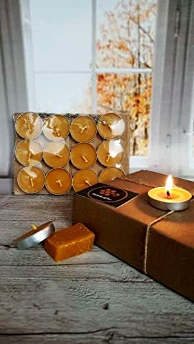 Alternative view of (12 Adet) Tealight Doğal Petek Balmumu Mum Ekonomik Boy (8Gr) Beeswax Candle
