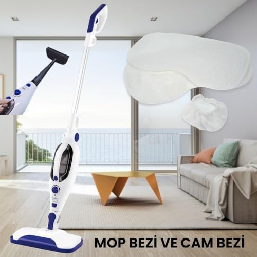 Fakir Alina Clean Buharlı Temizleyici ile Uyumlu Yer Mop Bezi ve Cam Bezi - Görsel 2