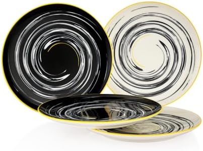 Alternative view of Mixed 4 lü Pasta Tabağı-Çok Renkli