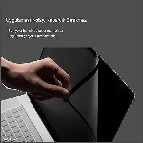 MacBook Air M1 ve MacBook Pro M1-M2 13 inç Uyumlu Mat Anti Glare Ekran Koruyucu Touch Bar Touch ID Şeffaf - Görsel 2