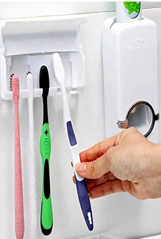 Alternative view of Diş Macunu Sıkma Makinesi Fırça Tutucu Macun Sıkacağı 5li Fırçalı