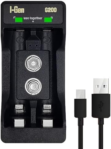 I-Gen Batteries G290 2’li AA/AAA/9V Pil Şarj Aleti + 2 Adet AAA İnce Kalem 900 mAh 1.2V Ni-MH Şarj Edilebilir Pil Seti - Görsel 3