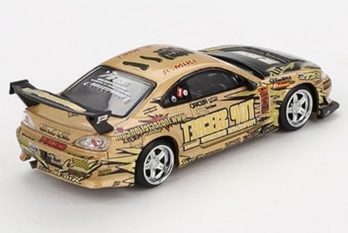 1:64 Mini GT Nissan Silvia (S15) Top Secret D1GP Diecast Model Araba