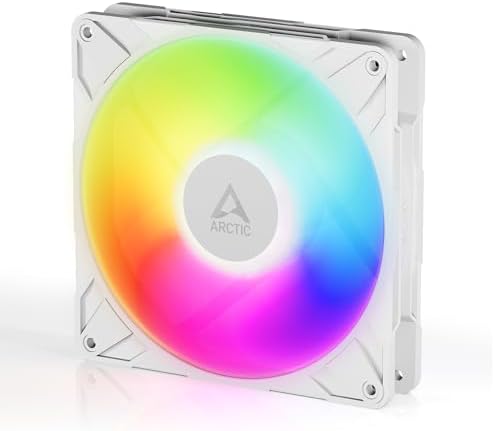 Alternative view of Arctic P14 Pro A-RGB (Beyaz) - Güçlü Premium Fan, Y Kablo Bölmeli 140 mm PWM Fan, 400-2500 RPM, 0 RPM
