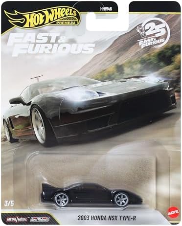 Premium Fast & Furious 2003 Honda NSX Type-R, Die-Cast Model, JHW75 - HNW46 Koleksiyonluk Araba, Metal/Real Riders