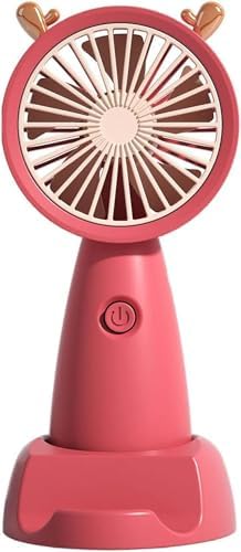 Şarjlı Mini Fan Taşınabilir Vantilatör Mini El Fanı Askılı Vantilatör Güçlü Taşınabilir Ve Stantlı Fan Masaüstü 24903 Asorti Renk