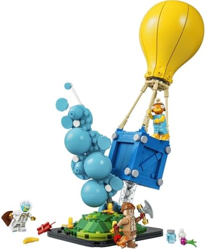 Mühimmat Desteği 77080-10 Yaş ve Üzeri Çocuklar için Dinamitli Japon Balığı ve Baltalı Akvaryum Kafa Dahil 3 Minifigür İçeren Yaratıcı Oyuncak Yapım Seti, Hediye Fikri (314 Parça