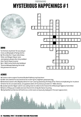 The Ultimate True Crime Puzzle Book: Over 100 Killer Activities for True Crime and Serial Killer Fanatics (Cryptograms, Crosswords, Brain Games, Word Searches, Trivia, Quizzes and Much More) - Görsel 3