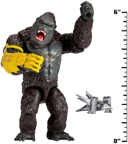 verse Godzilla for Kong The New Empire - MN303300Kong 15 cm Mafsallı Aksiyon Figürü Koleksiyonu, Son Derece Detaylı ve Aksesuarlı, 4 Yaş ve Üstü Çocuklar İçin,