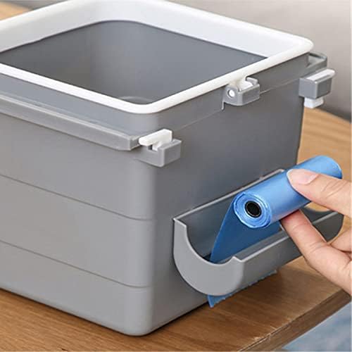 ® Mini Masa Çöp Kovası Plastik Tezgah Altı Geri Çekilebilir Yapışkanlı Görünmez Bölme Pratik