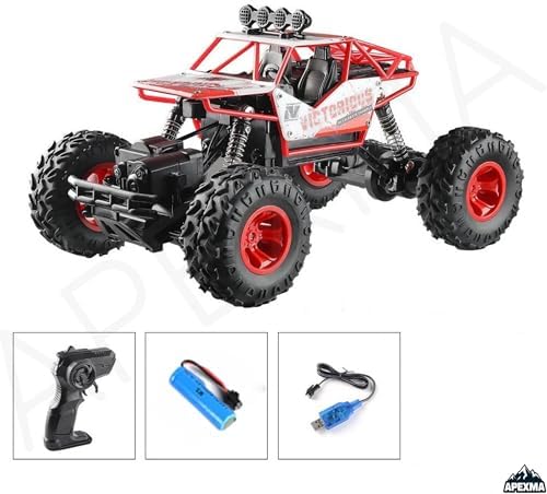 Alternative view of Oyuncak 2.4GHz Uzaktan Kumandalı Full Fonksiyon Şarjlı 4x4 Arazi Aracı Rc Rock Crawler (Kırmızı)