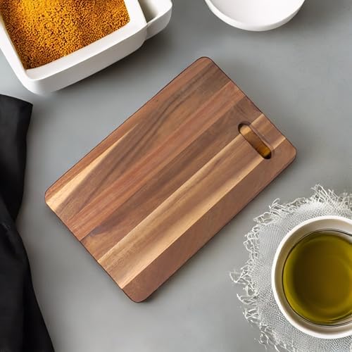 Alternative view of Akasya Kesme Tahtası Antibakteriel Yıkanabilir Doğrama Tahtası Dikdörtgen 28x18CM | Antibakteriyel ve Yıkanabilir Akasya Kesme Tahtası - Hijyenik ve Dayanıklı Doğrama İşleriniz için İdeal
