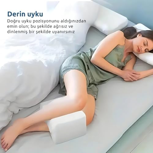 Alternative view of Visco Ortopedik Bacak Arası Yastığı – Hamileler İçin Destek Minderi | Bel, Bacak ve Kalça Ağrısı İçin Uyku Yastığı | Yıkanabilir Kılıflı Ergonomik Diz Arası Yastık