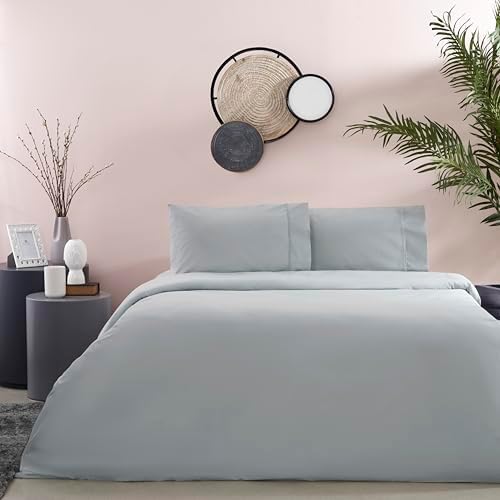 Basic Standart Pamuk Nevresim Takımı, Antrasit, Queen Size
