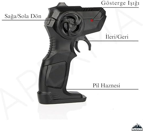 Oyuncak 2.4GHz Uzaktan Kumandalı Full Fonksiyon Şarjlı 4x4 Arazi Aracı Rc Rock Crawler (Kırmızı)