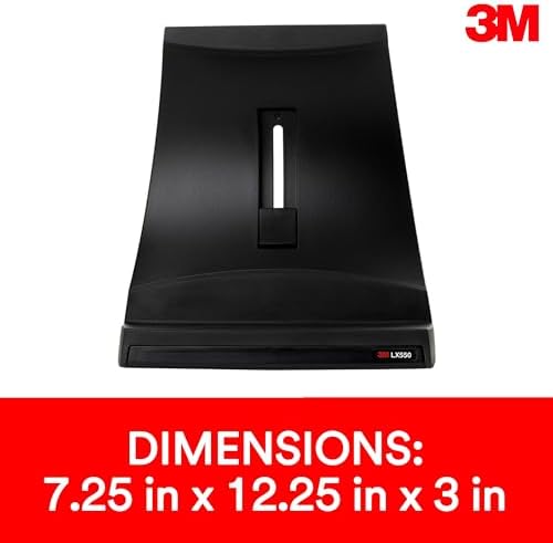3M Dizüstü Bilgisayar Standı, Boyun Gerilimini Azaltmak için Ekran Yüksekliğini Yükseltir, Dikey Tasarım Ekranı Yaklaştırmanıza İzin Verir, Kompakt Ayak Baskısı Masa Alanından Tasarruf Sağlar, Kaymaz Taban Dizüstü Bilgisayarı Güvende Tutar, Siyah (LX550)