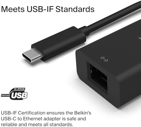 Alternative view of USB Type-C 2.5 GB Ethernet Adaptörü, USB, Thunderbolt 3 ve 4, LAN Ağ Adaptörü, MacBook Pro/Air, iPad Pro, XPS, Surface ve Diğer USB-C Aygıtlarıyla Uyumlu