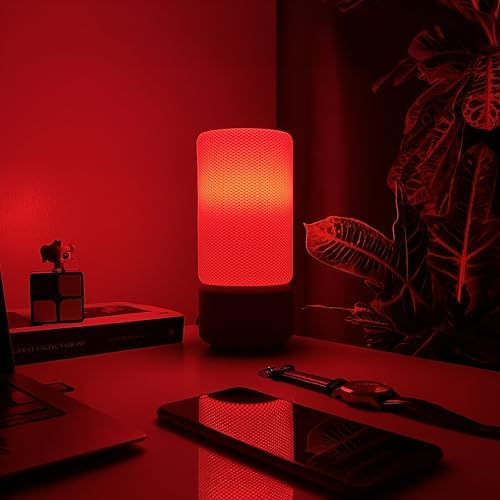 Zen Silindir RGB Masa Lambası – WiFi Akıllı Gece Lambası, Sesli Komut (Google), 16 Milyon Renk E27 LED, Tuya/Smart Life, Yatak Odası Salon Dekoratif Ambiyans Aydınlatma