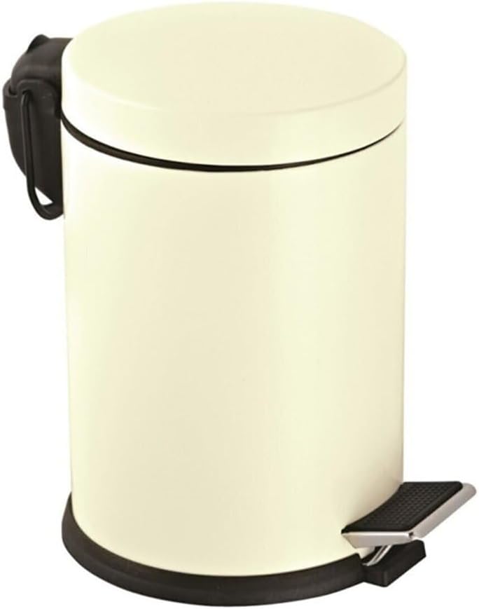 Alternative view of Premium Serisi 5 Litre Hacimli Paslanmaz Banyo-Mutfak Pedallı Çöp Kovası Krem, 5l