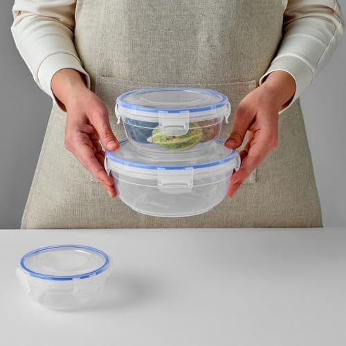 3'lü Contalı Yuvarlak Saklama Set(400,800,1350 ml)