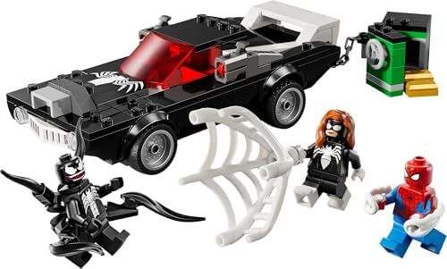 | Örümcek Adam, Venom Arabasına Karşı 76309-7 Yaş ve Üzeri Çocuklar için Araç ve Minifigür İçeren Yaratıcı Oyuncak Yapım Seti, Doğum Günü Hediyesi (254 Parça)