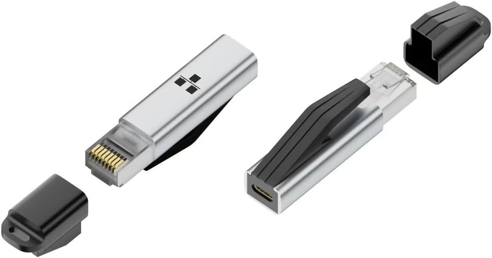USB C - Ethernet Adaptörü 1000Mbps, MacBook Pro ile Uyumlu, Chromebook, Dell XPS & Thunderbolt 3/4 ile Uyumlu, Tak & Çalıştır, Windows macOS Uyumluluğu | ZR1214