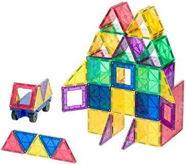 Alternative view of 50 Parça +6 Parça Ekstra Manyetik Blok Set I Renkli ve Dayanıklı| Araba Dahil STEM Eğitici Oyuncak | Motor Becerilerini ve Yaratıcılığı Destekler |