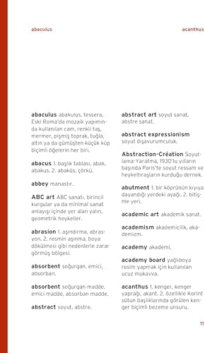 REDHOUSE SANAT TERİMLERİ SÖZLÜĞÜ