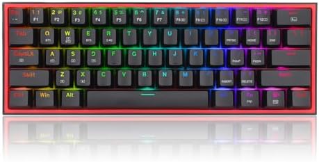 Alternative view of K616 Fizz PRO% 60 3 Modlu Kablolu, 2.4Ghz Kablosuz, Bluetooth Mekanik Oyun Klavyesi, 61 Tuşlu Kompakt w/Siyah Renkli Tuş Kapakları, Doğrusal Kırmızı Anahtar, pro Sürücü/Yazılım Destekli