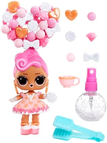 L.O.L. Surprise! LOL Sürpriz Saç Boncukları, 60+ Saç Boncuklu, Koleksiyon Bebek, Kendin Yap Saç Modelleri, Saç Boncukları Bebek - 3 Yaş ve Üzeri Kızlar için Harika Hediye - Görsel 3
