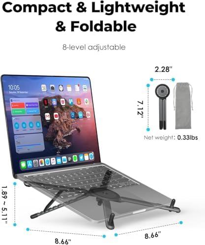 Alternative view of Dizüstü Bilgisayar Macbook Stand Magsafe İle Uyumlu Telefon Standı Manyetik Tripot 4in1 Portatif Kılıflı Alüminyum Portatif Bilgisayar Telefon Tablet İle Uyumlu Stand