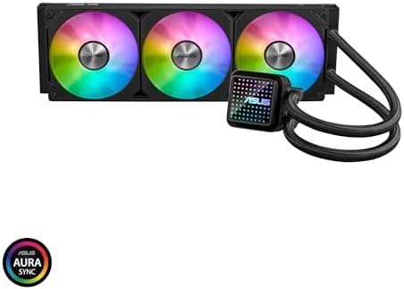 Alternative view of ASUS PRIME LC 360 ARGB SIVI SOĞUTUCU ÖZEL TASARLANMIŞ CPU TEMAS ALANI VE KANATÇIKLI KANALLARA SAHİP SONSUZ AYNA LENS SEÇENEKLERİ OLAN SU BLOĞU, ÖNCEDEN MONTE EDİLMİŞ ARGB FANLAR VE AURA AYDINLATMA