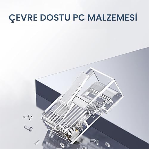 Alternative view of CAT5e RJ45 Jack Ethernet Konnektörü Altın Kaplama 100 Adet