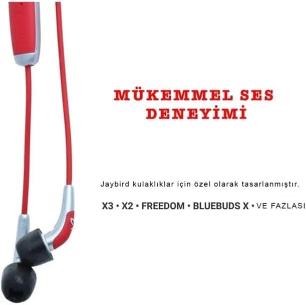 Hafızalı Jaybird Comfort Kulaklık Başlıkları - Premium Hafızalı S- M- L Boy Köpük Kulak Uçları - Tüm Kulaklıklarla Uyumludur - Görsel 3