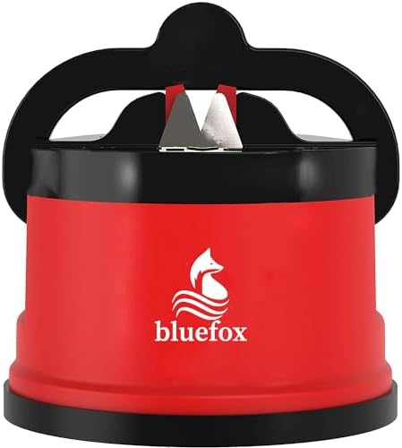 Alternative view of Kırmızı PowerGrip'li Bıçak Bileyici - Vantuzlu Vakumlu, Serbest Ellerle Kullanılabilen Tungsten Carbide Bıçak Bileme Aleti
