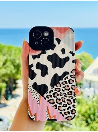 Iphone 13-14 ile Uyumlu Kaplama Tasarımlı Esnek Silikon Kılıf - Görsel 3