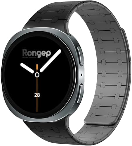 ile Uyumlu  Magnex Loop Kordon Galaxy Watch 8 44mm/40mm/Classic 46mm için Güçlü Manyetik Tasarımlı Galaxy Watch 8 Kordonu 1.Sınıf Soft Silikon Watch 8 Classic Kordonu