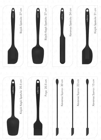 VLT1170 DRONGO 9'LU SPATULA SET SİYAH