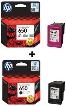Alternative view of HP 650 Siyah ve Renkli Kartuş Seti (CZ101AE, CZ102AE) Deskjet Ink Advantage Serisi ile Uyumlu