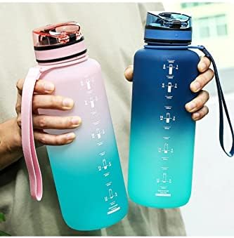 Alternative view of Uzspace Motivasyon Matarası 1500 ml MEGA BÜYÜK BOY Çift Renk 8 Farklı Renk
