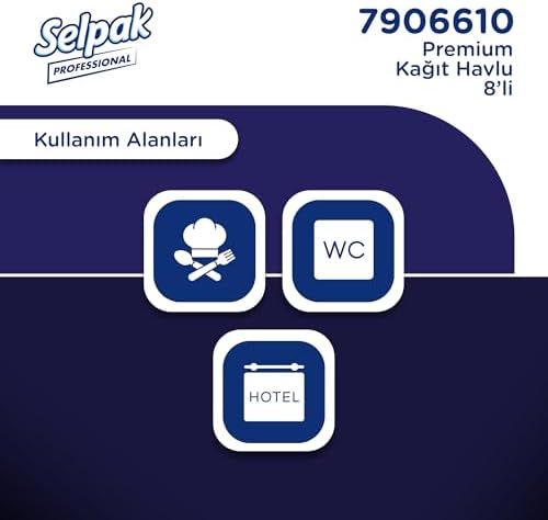 Selpak Professional Premium Havlu Kağıt, 8 Rulo