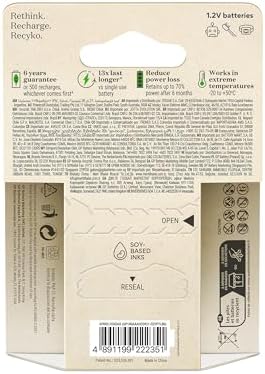 GP Batteries ReCyko 950mAh AAA İnce Kalem Ni-Mh Şarjlı Pil, 1.2 Volt, 6'Lı Kart - Görsel 3