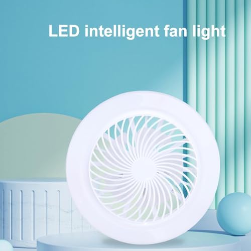Alternative view of E27 Küçük Fan Işığı LED Işıklı Sessiz Tavan Vantilatörü Ayarlanabilir Renk Sıcaklığı Kısılabilir Fan Lambası Ayarlanabilir Fan Hızları 1H/2H/4H Çalışma Odası için Uzaktan Kumandalı Zamanlayıcı