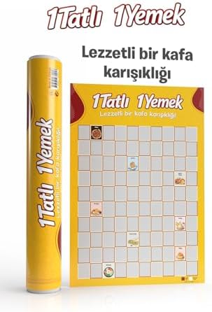 Alternative view of 1 Tatlı 1 Yemek Kazı Kazan Poster, Yemek Temalı Eğlenceli Aktivite, Özel Tasarım