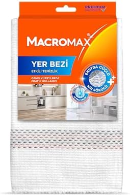 Yer Bezi, Ekstra Güçlü Kir Sökücü, Geniş Yüzeyler İçin Yüksek Emici Paspas Bezi