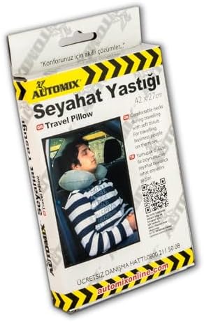 Automix Seyahat Yastığı | Ergonomik Boyun Destek Yastığı | Araç, Uçak ve Seyahat İçin Konforlu - Görsel 3