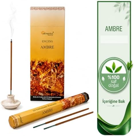 Doğal Amber Çubuk Tütsü (20 Aromatika Çubuk Tütsü)