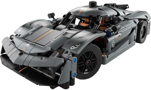 Koenigsegg Jesko Absolut Gri Hiper Araba 42173 - Çocuklar için Oyuncak Yapım Seti, Doğum Günü Hediyesi Fikri (801 Parça)